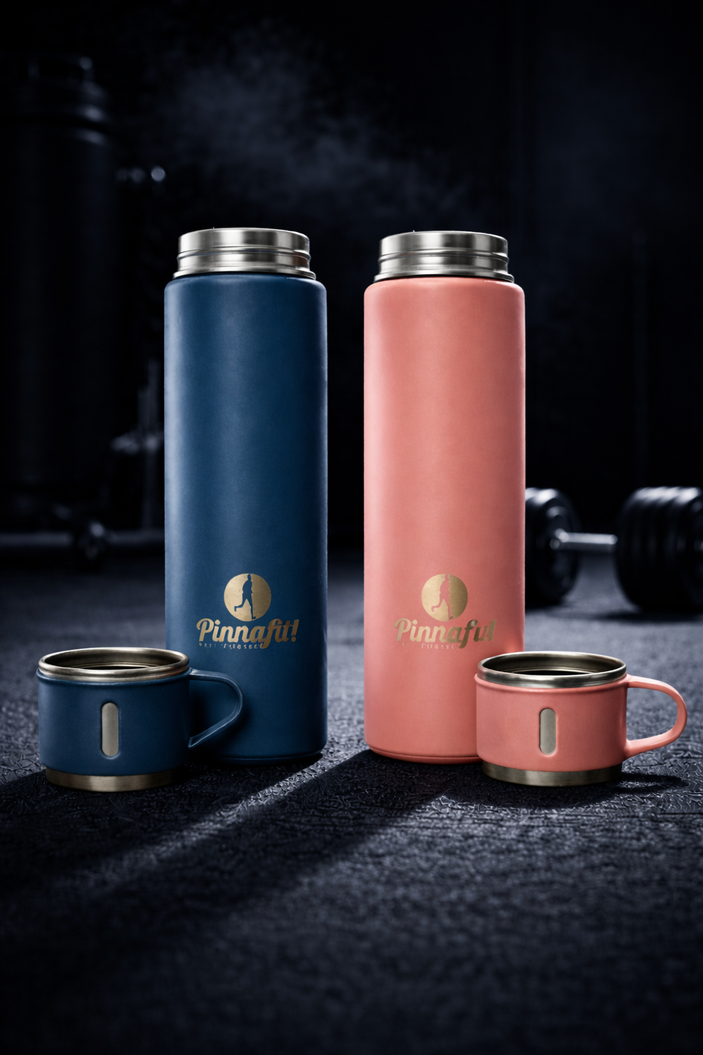 Thermosflessen met twee extra kopjes - 500 ml